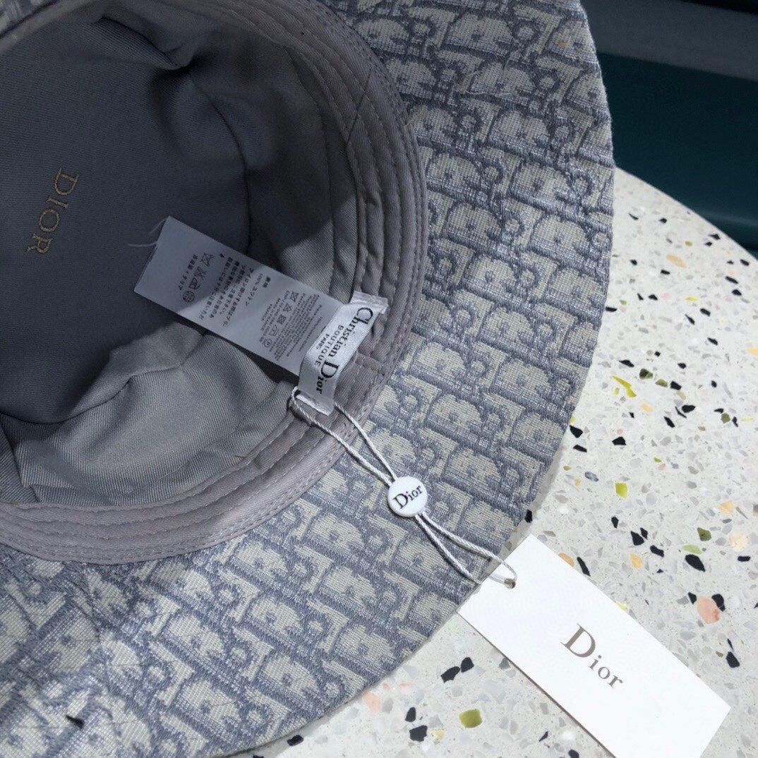 BUCKET HAT IN BLUE GRAY COTTON 429924
