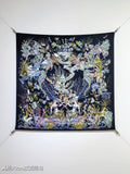 CD Cabinet de la Mer Scarf 90x90 Black Colorful Twill Silk 219472