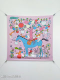 HM Le Pommier Sellier Scarf 90x90cm Light Pink Silk Twill 223455