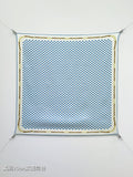 Celine Bandana Scarf 90x90 Blue Colorful Twill Silk 219456
