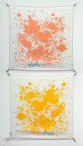 HM Cheval Surprise Scarf 90x90cm Orange Yellow Silk Twill 223462