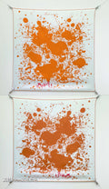 HM Cheval Surprise Scarf 90x90cm Orange Silk Twill 223464