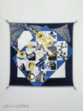 CD Scarf 90x90 White Colorful Twill Silk 219479