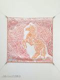 HM La Nouvelle Cite Cavaliere Scarf 90x90cm Light Pink Twill Silk 303280