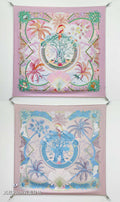 HM 26s Aloha Double Face 90x90cm Scarf Twill Silk 402754