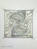 HM 26s Chevaux d'Hephaistos 90x90cm Scarf Twill Silk 402764