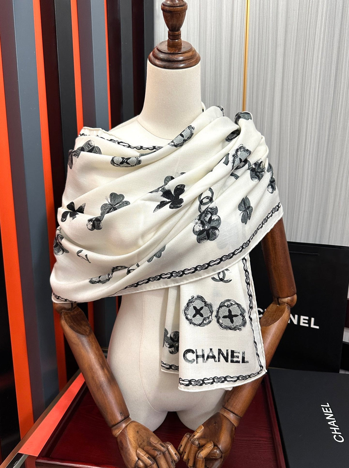 CC Scarf 65x185cm White Cashmere 286306