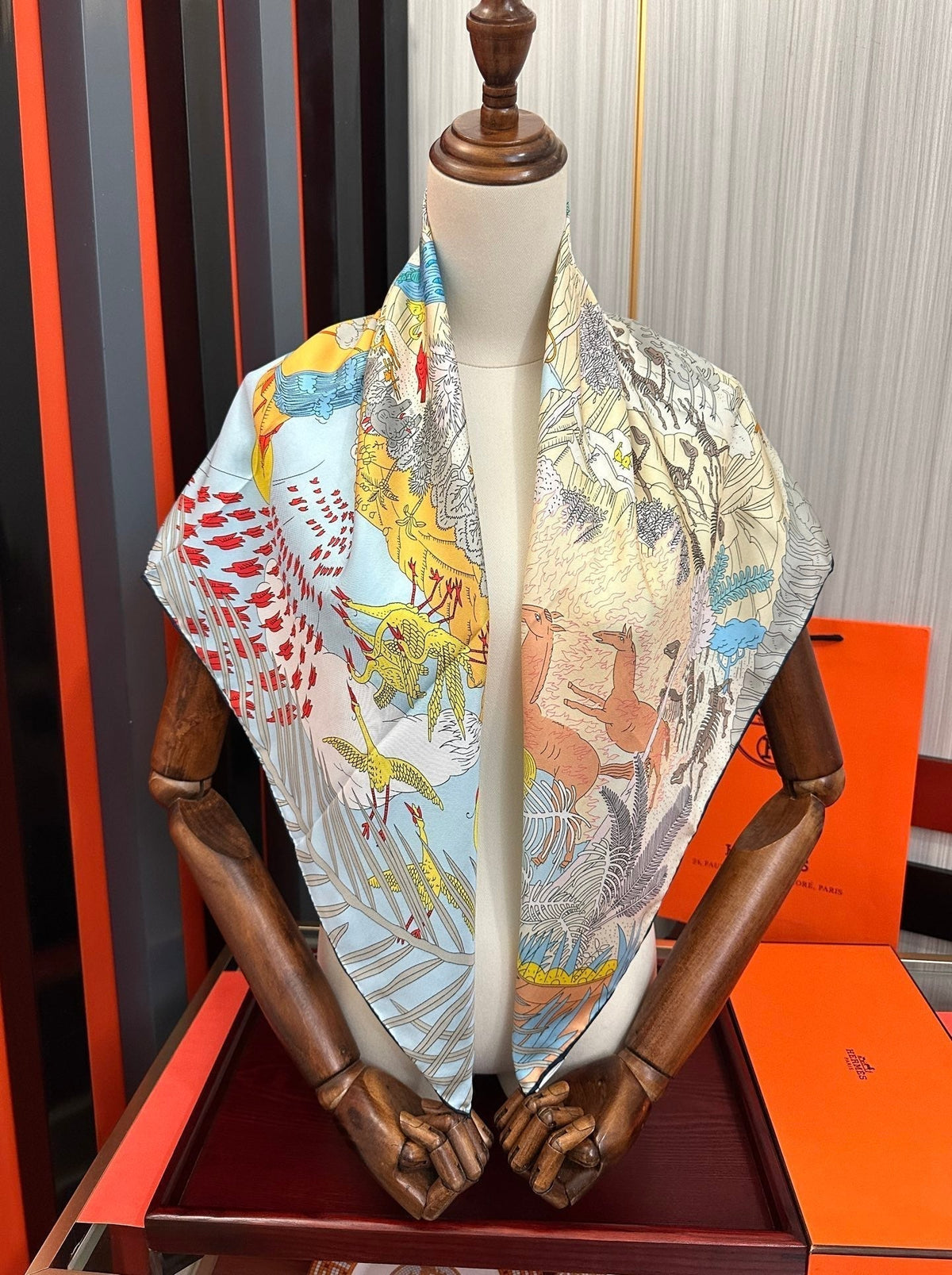 HM 26s Scarf 90 In Cashmere And Silk 304199