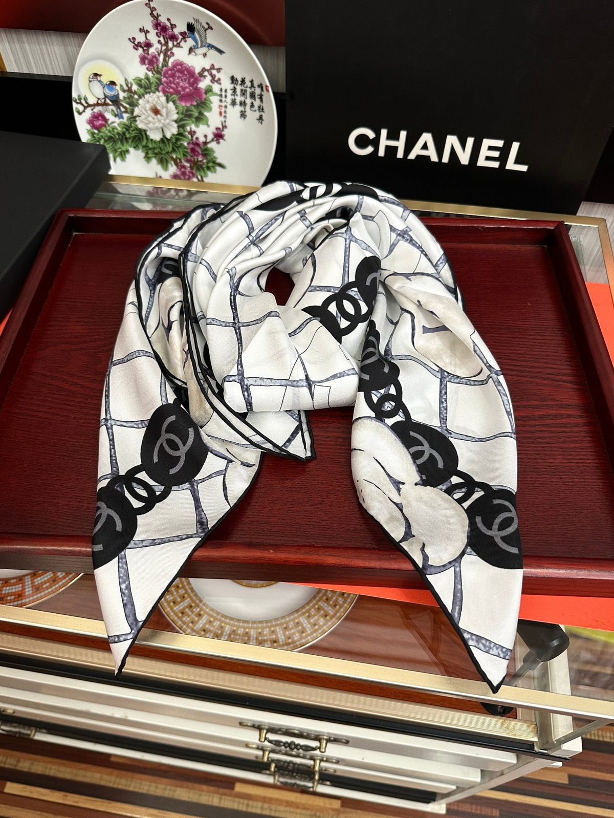 CC Scarf 90x90 Colorful Twill Silk 443159