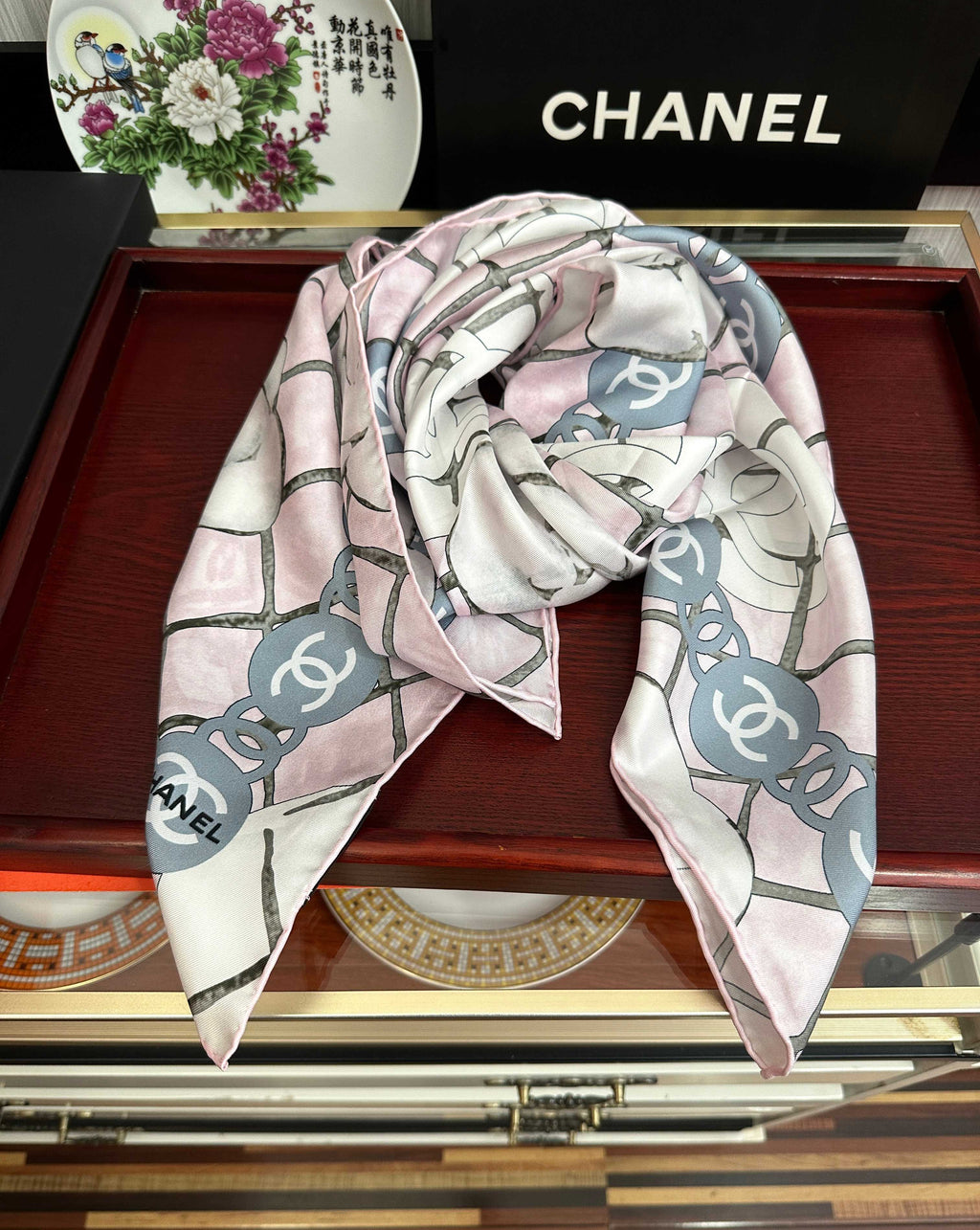 CC Scarf 90x90 Colorful Twill Silk 443160