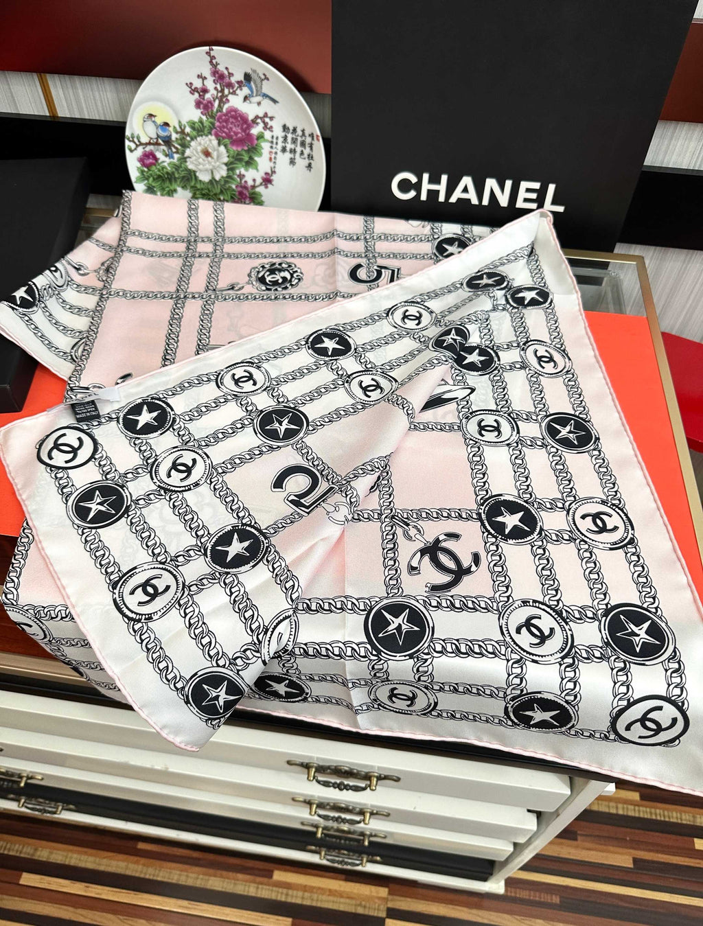 CC Scarf 90x90 Colorful Twill Silk 443156