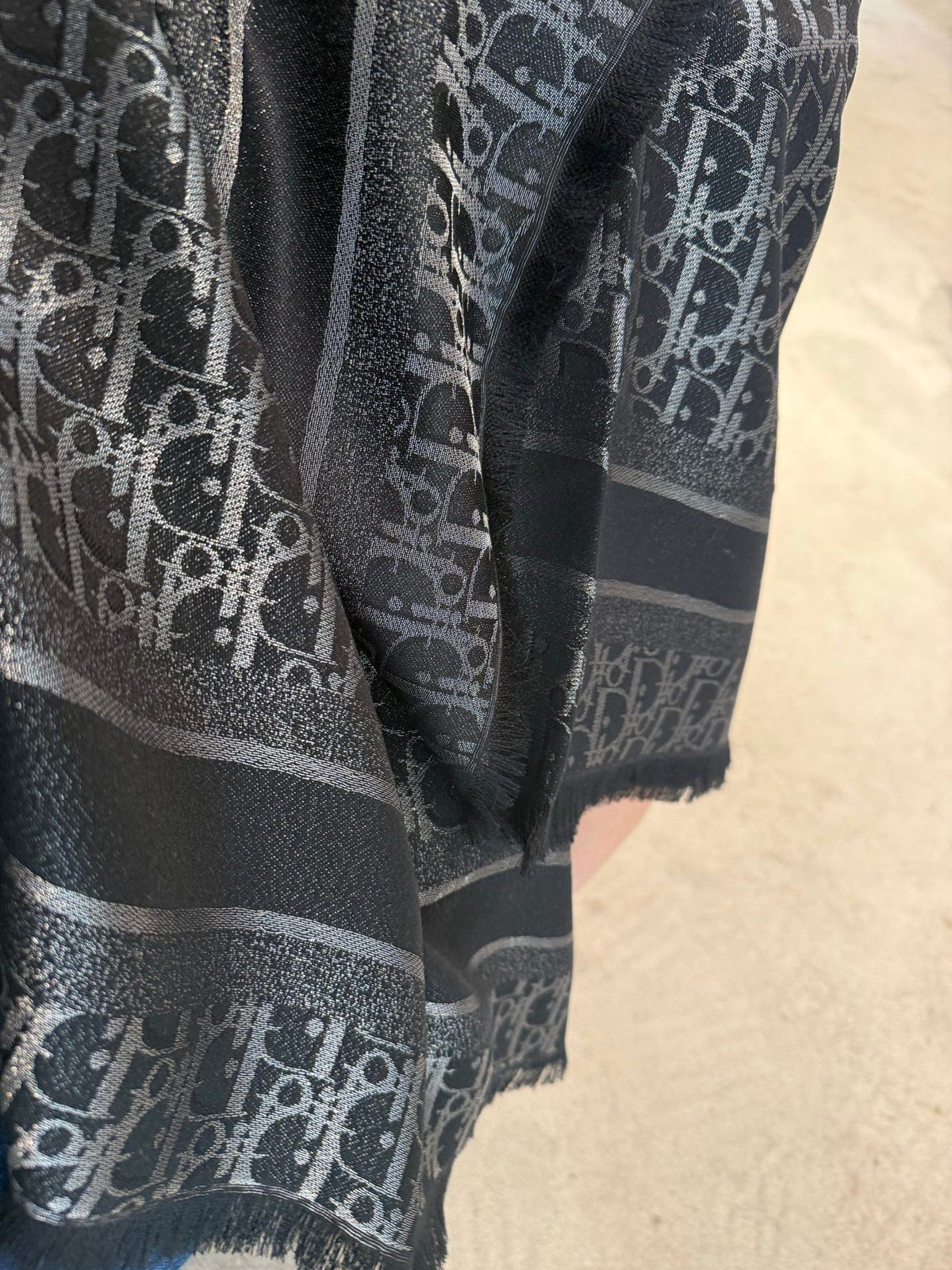 Dior 26s Scarf 140cm In Cashmere Silk 262319
