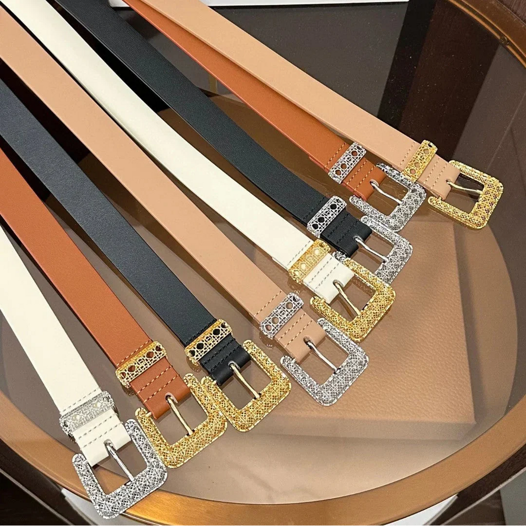 Dior 2026 Cannage Belt 2.5cm Smooth Calfskin