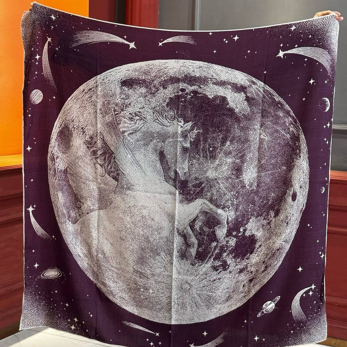 HM Clair de Lune 140 CM Purple Cashmere and Silk 293249