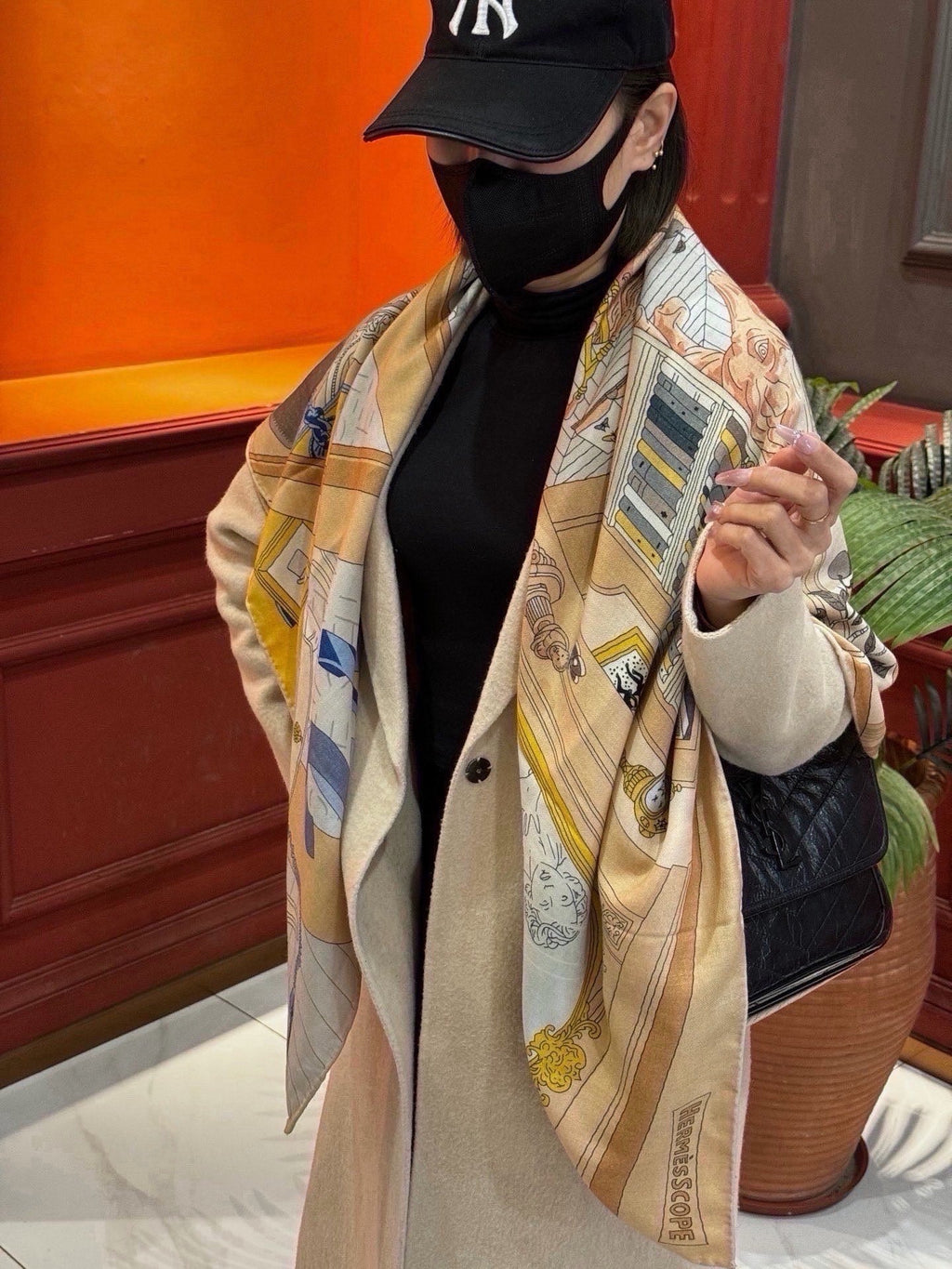 HM 26s Scarf 140 In Cashmere And Silk 437837