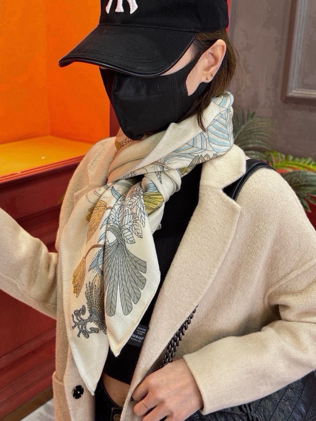 HM 26s Scarf 140 In Cashmere And Silk 441167