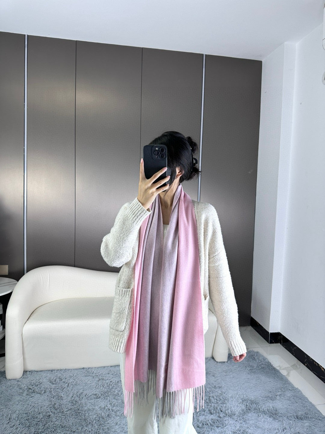 HM 26s Long Scarf 190 In Cashmere 309791