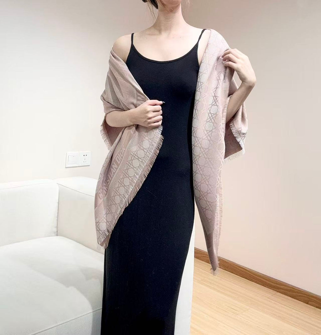 Dior 26s Scarf 140cm Silk & Cashmere 303196