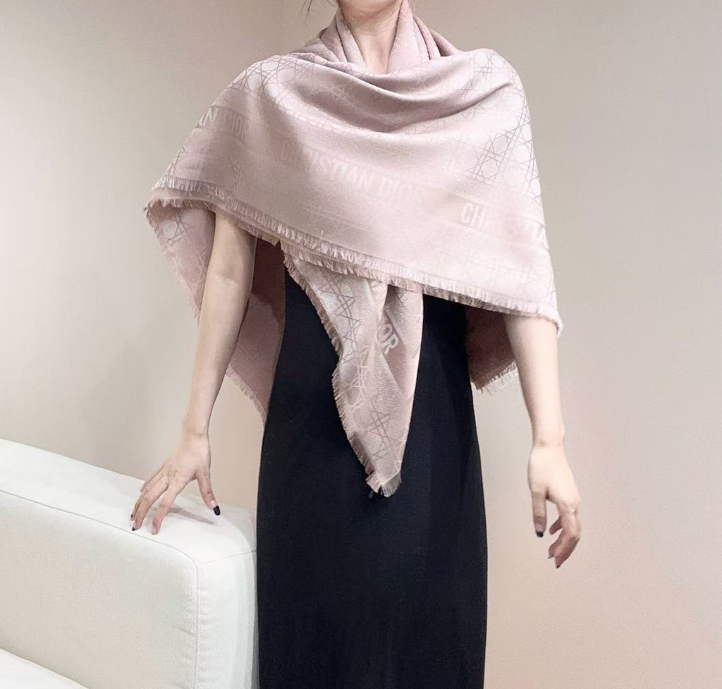 Dior 26s Scarf 140cm Silk & Cashmere 303196