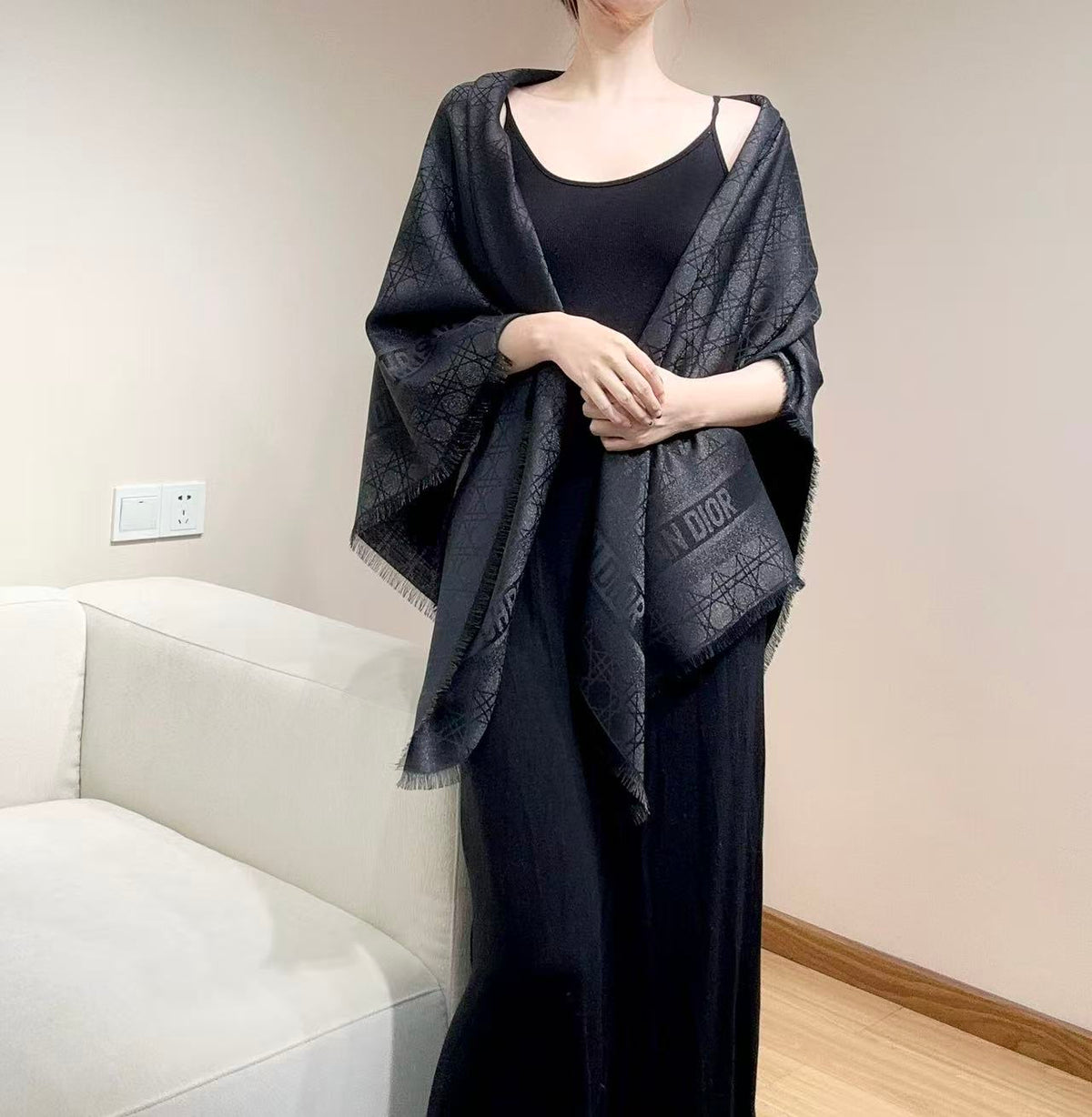 Dior 26s Scarf 140cm Silk & Cashmere 303199