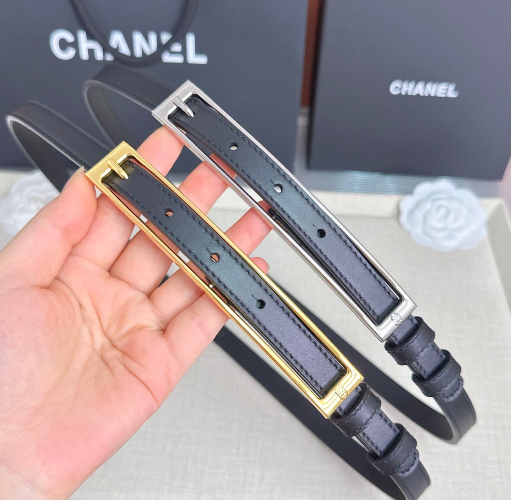 CC Métiers d'art 2026 1.5cm Black Belt Leather 211435