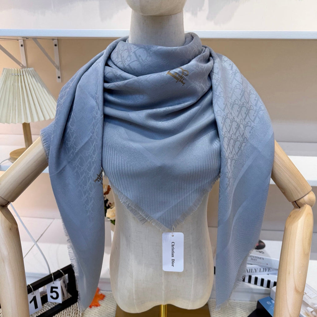 Dior 26s Scarf 140cm In Cashmere Silk 281268