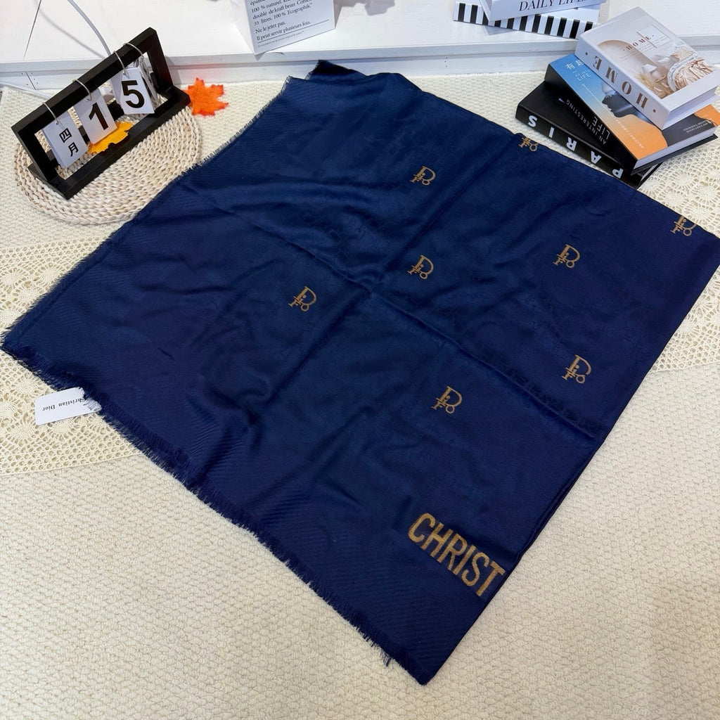 Dior 26s Scarf 140cm In Cashmere Silk 281269