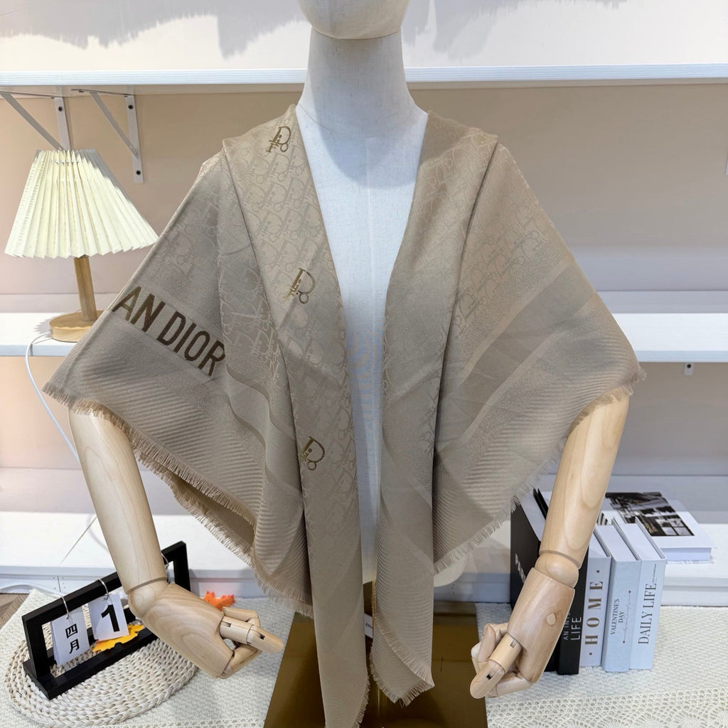 Dior 26s Scarf 140cm In Cashmere Silk 281271