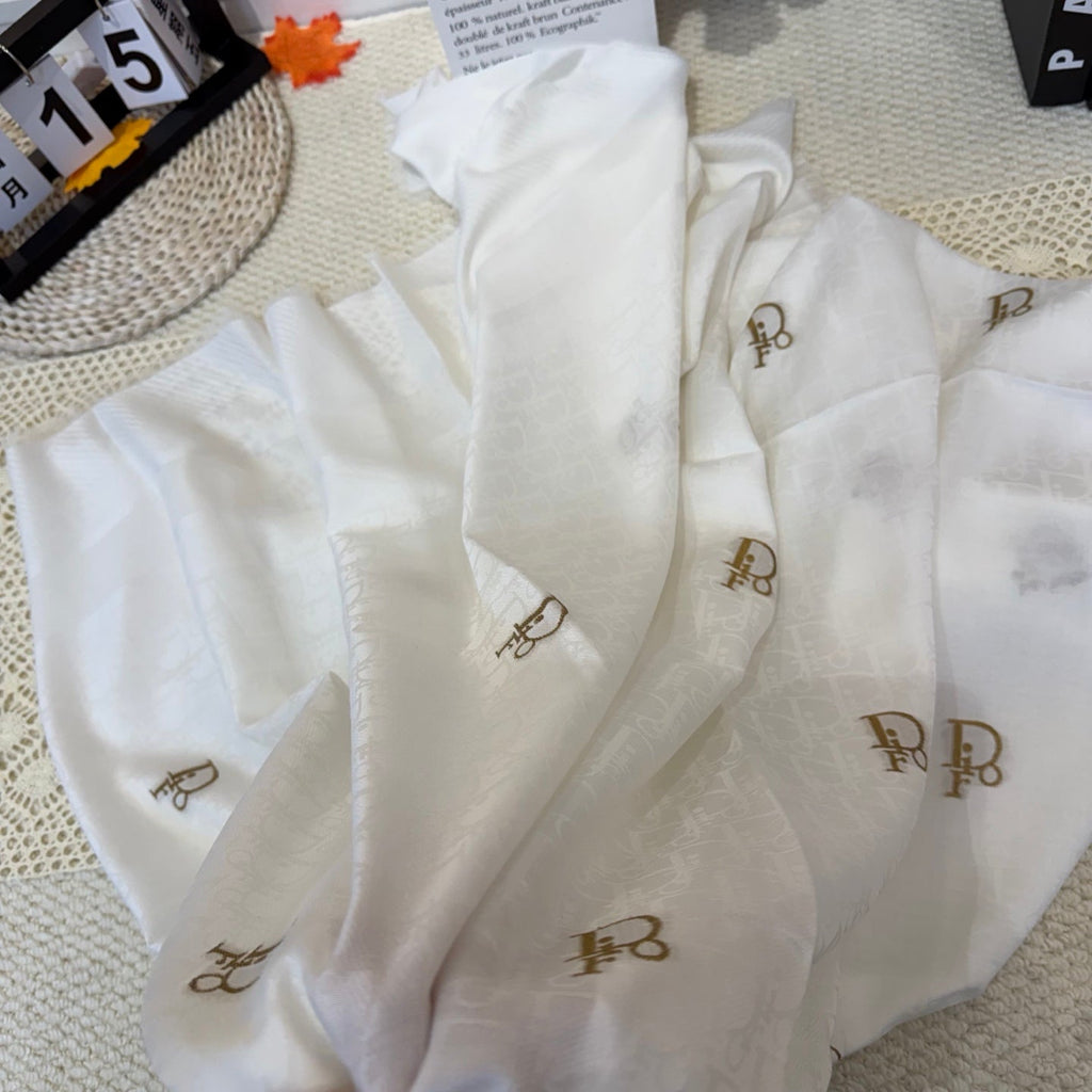 Dior 26s Scarf 140cm In Cashmere Silk 281272