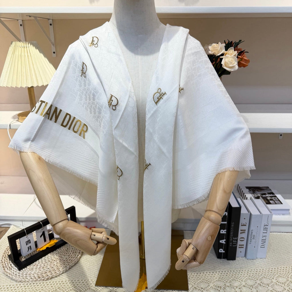 Dior 26s Scarf 140cm In Cashmere Silk 281272