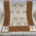 HM H Baby Blanket Brown Beige Wool Cashmere 499705