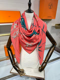HM A Toute Berline Scarf 140 Pink Cashmere Silk