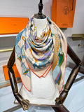 HM Les Tresors d'un Artiste Scarf Light Pink Silk Cashmere 200689