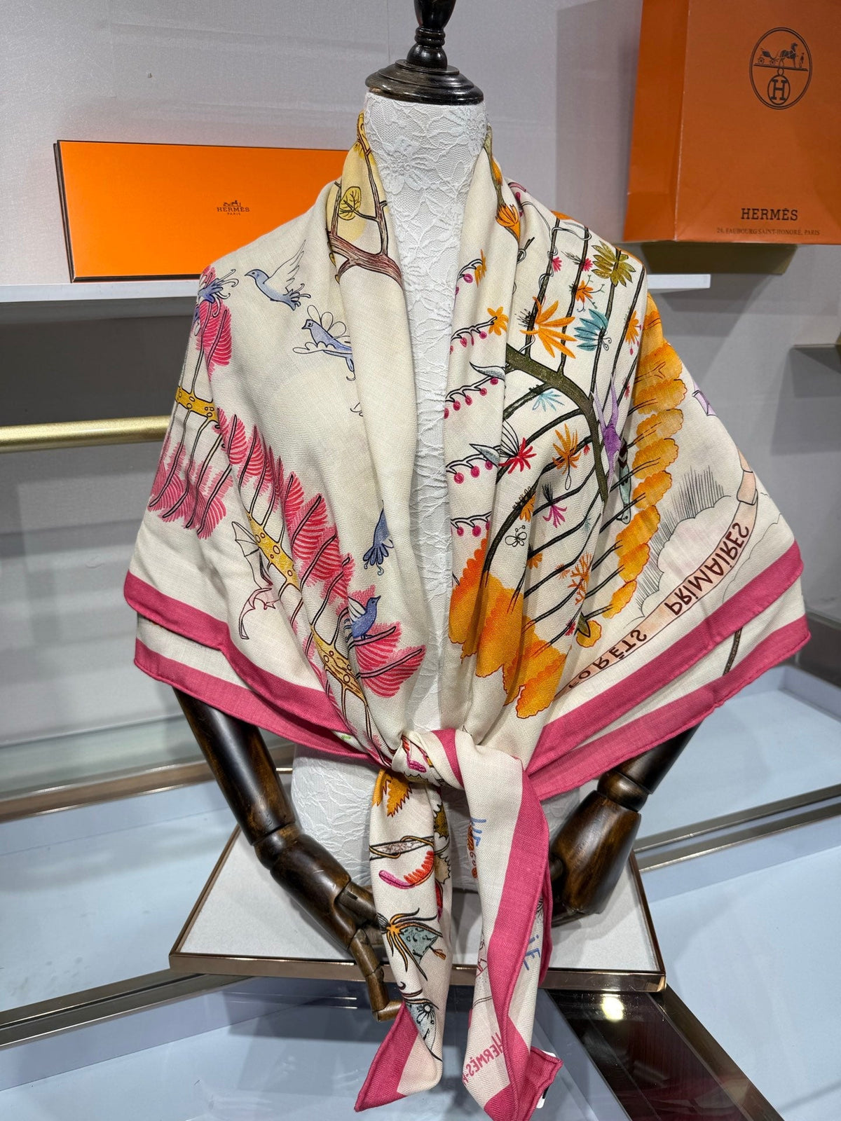 HM 26s Scarf 140 In Cashmere And Silk 216596