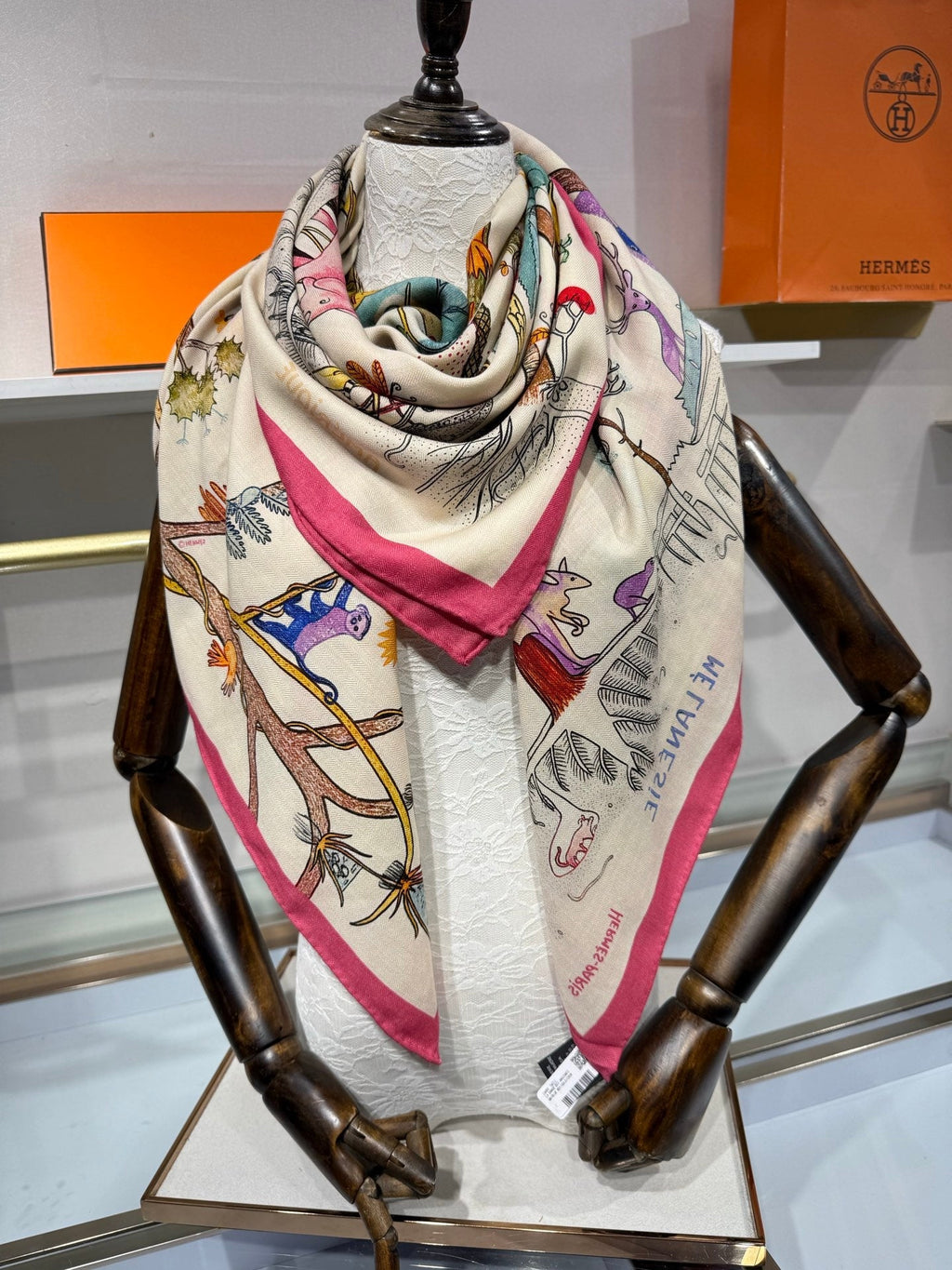 HM 26s Scarf 140 In Cashmere And Silk 216596