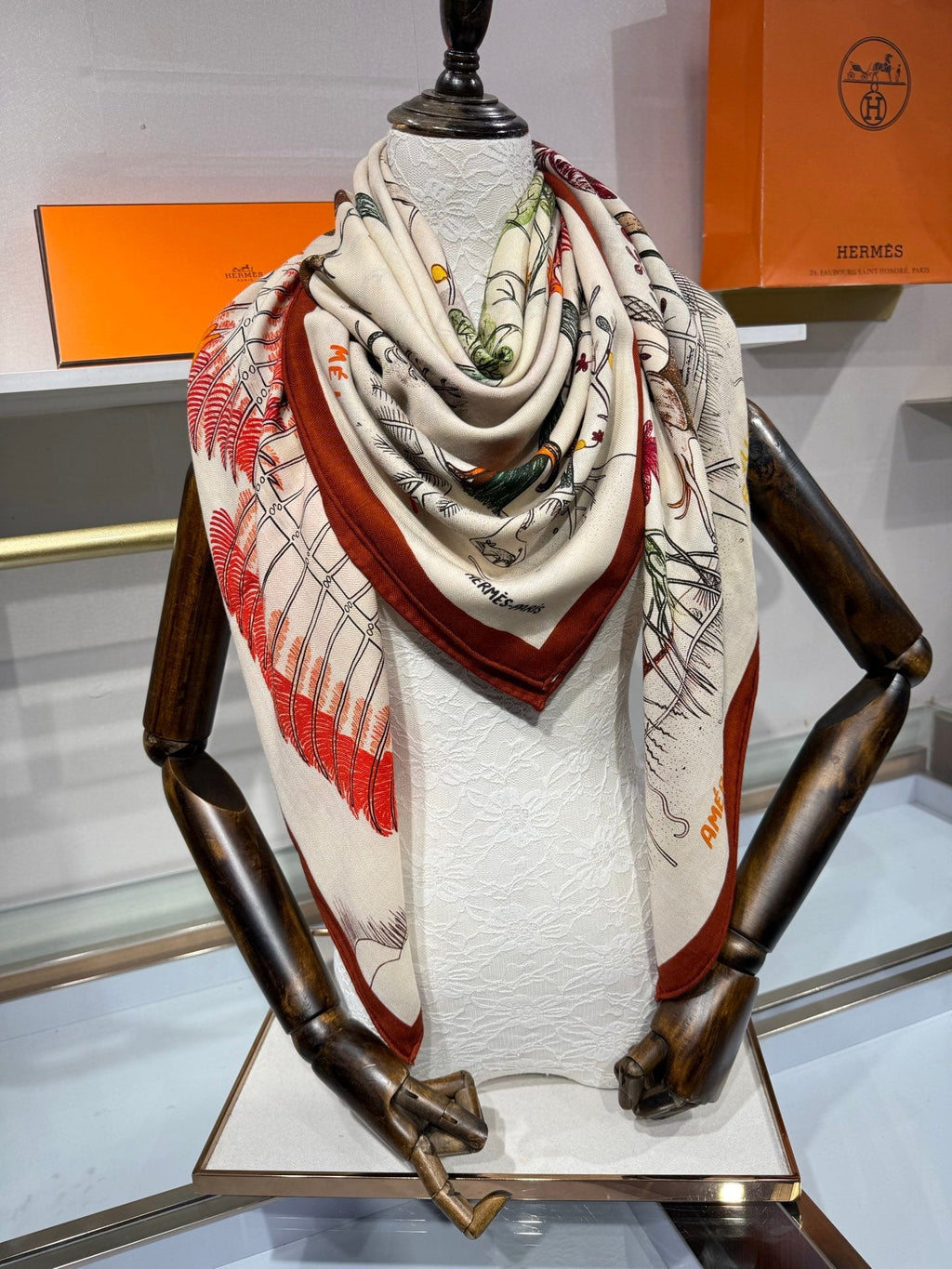 HM 26s Scarf 140 In Cashmere And Silk 216597