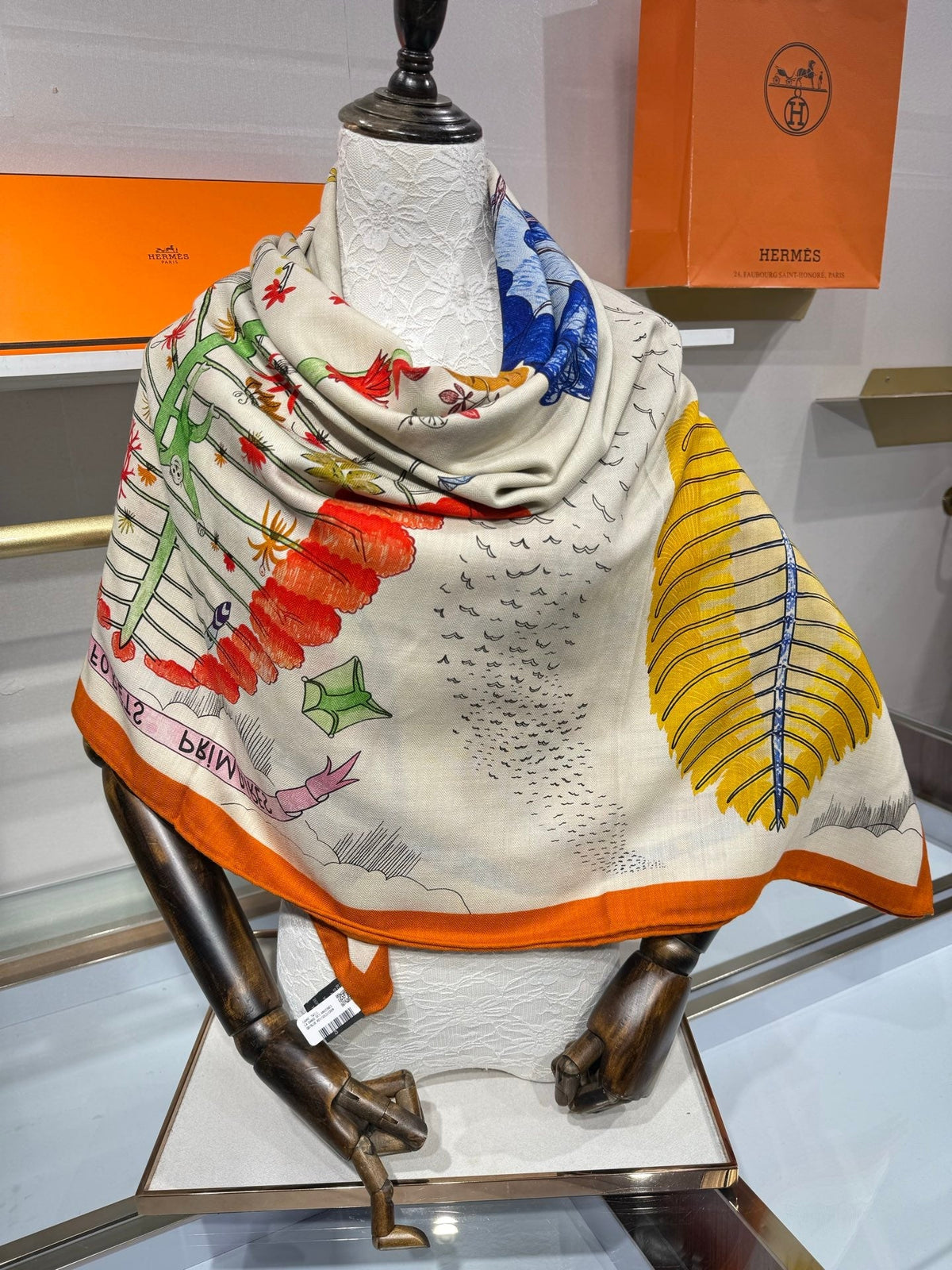 HM 26s Scarf 140 In Cashmere And Silk 216603