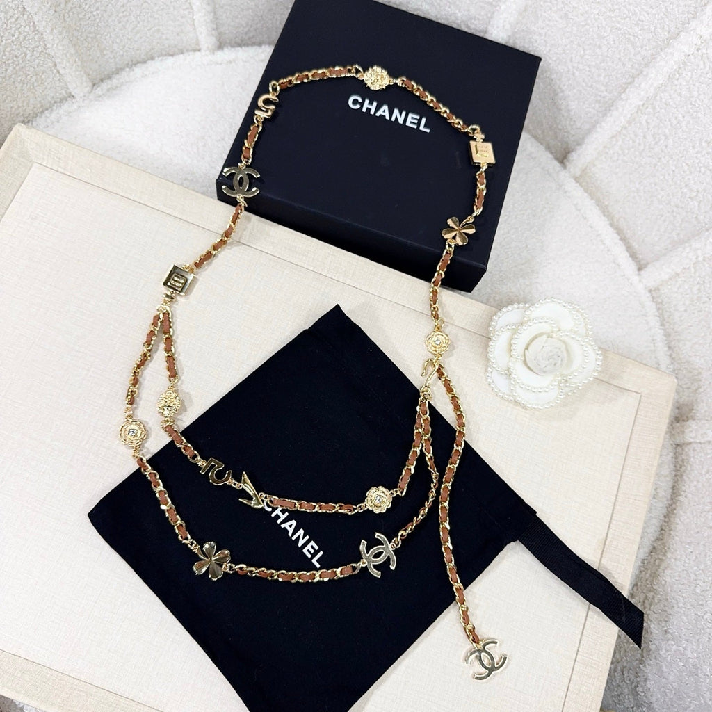 Chanel 2026 CC Logo Plaque Waist Belt 216563