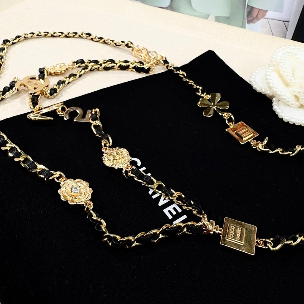 Chanel 2026 CC Logo Plaque Waist Belt 216565