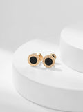 BVL Pink Gold Stud Earrings