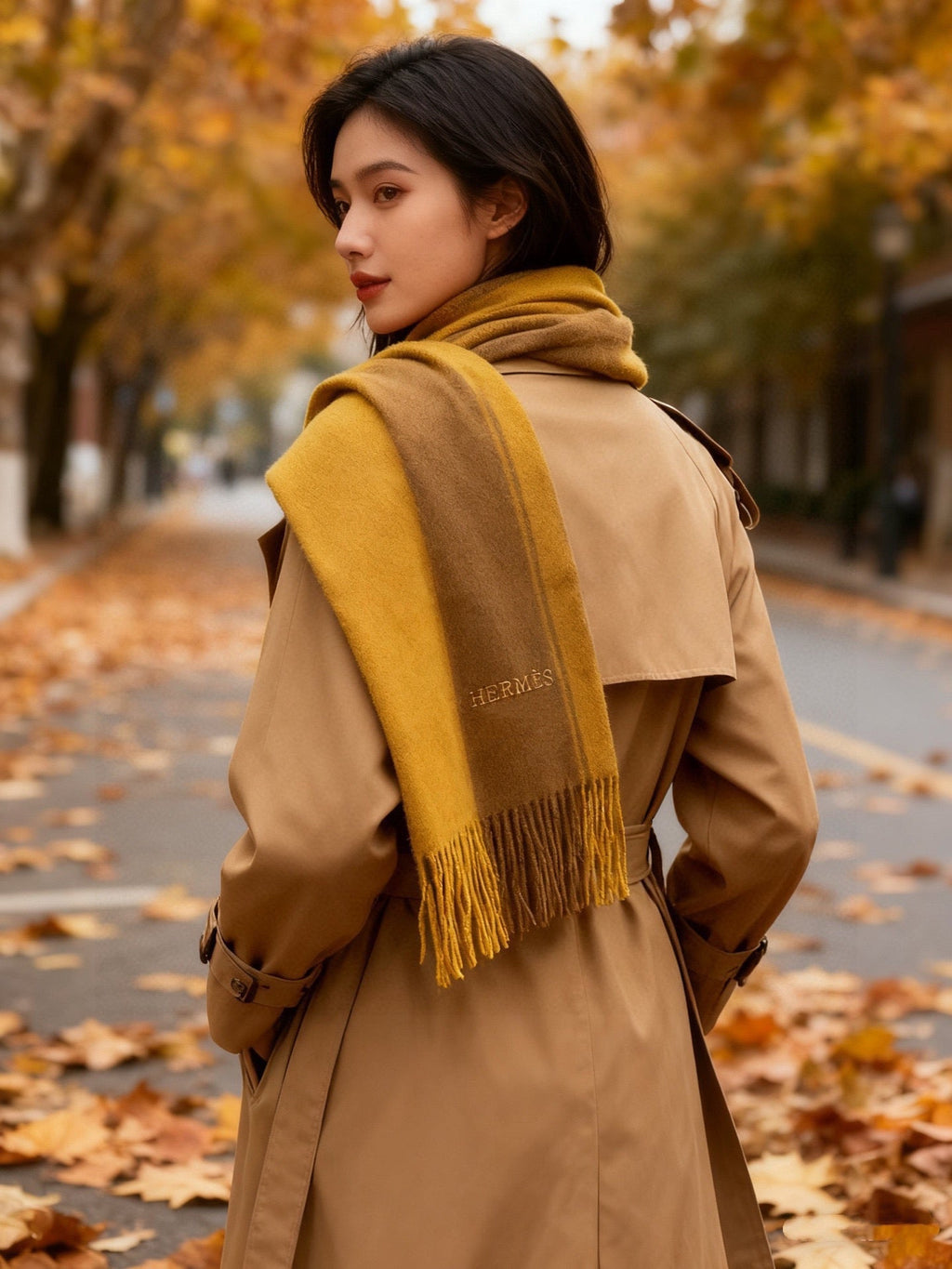 HM 26ss Scarf 180*30cm Khahi Cashmere 168150