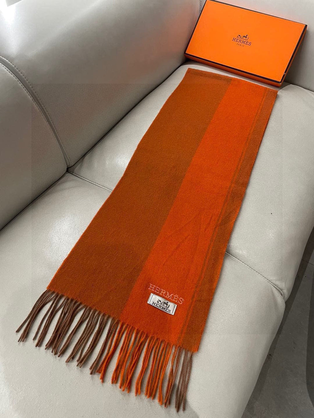 HM 26ss Scarf 180*30cm Orange Cashmere 168151