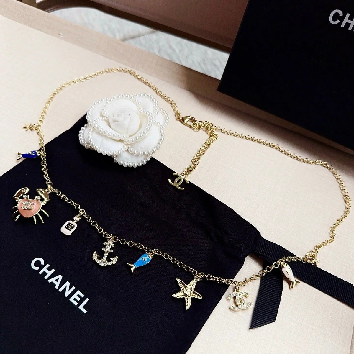 Chanel 2026 Ocean-Themed Charm Chain Belt 207163