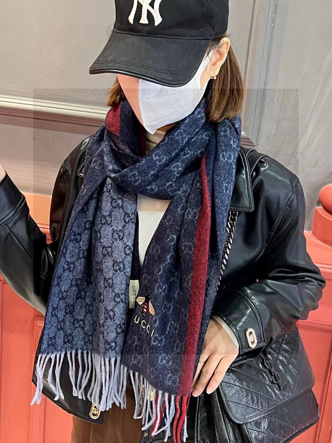 CHANEL 25S SCARF 190 IN CASHMERE 718528