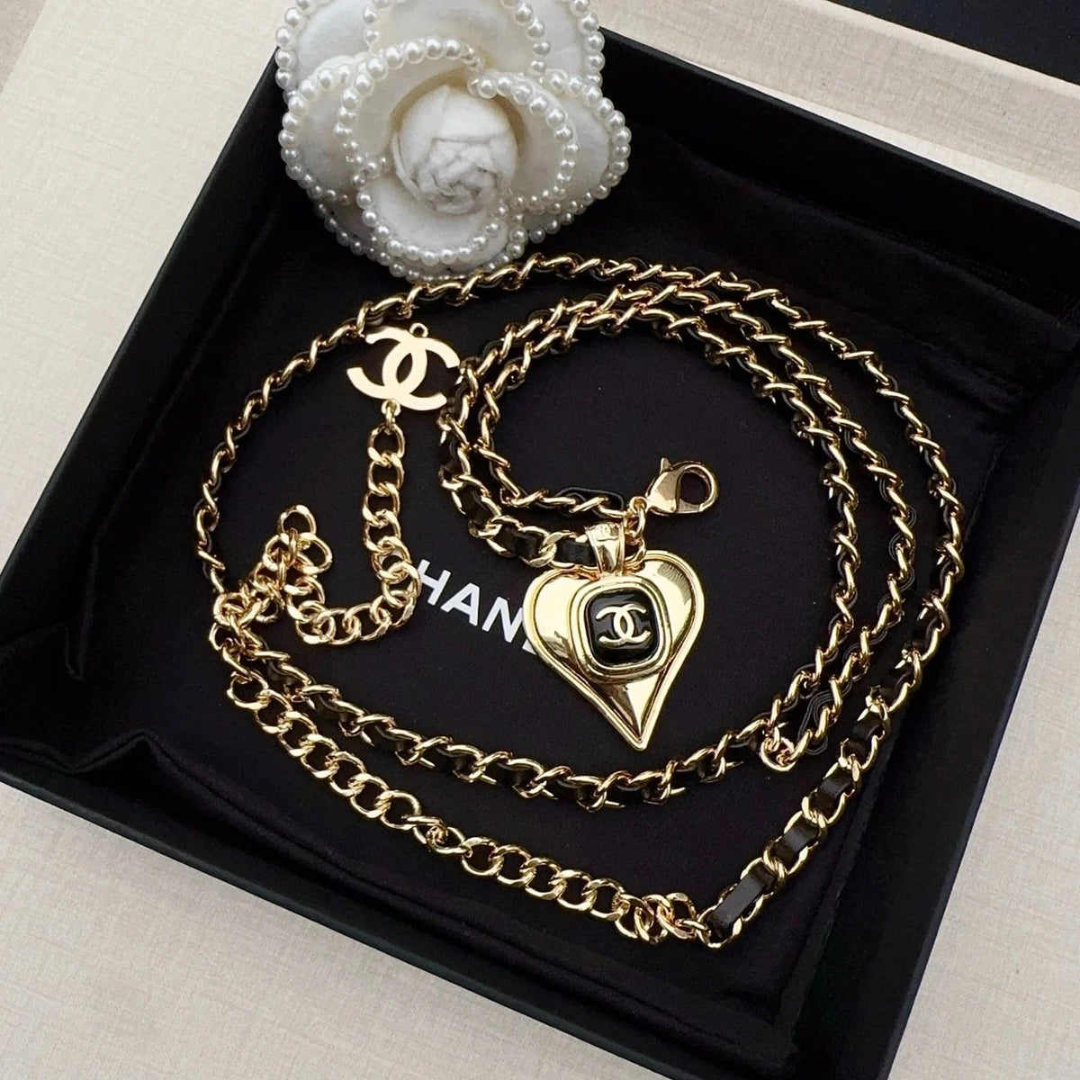 Chanel 2026 Heart Charm Chain Belt 201304