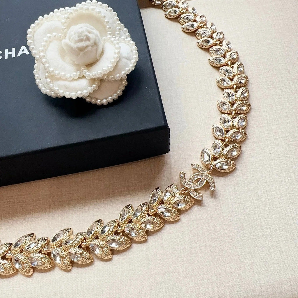 Chanel 2026 Crystal Leaf Chain Belt 209919