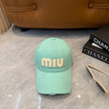 Miumiu Baseball Cap Cotton 280836