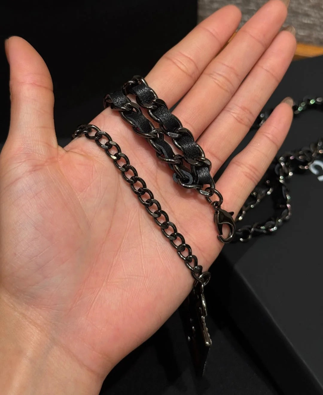Chanel 2026 Crystal CC Square Charm Belt