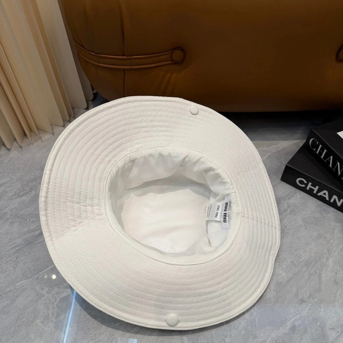 Miumiu Foldable Fisherman Hat Cotton 323655