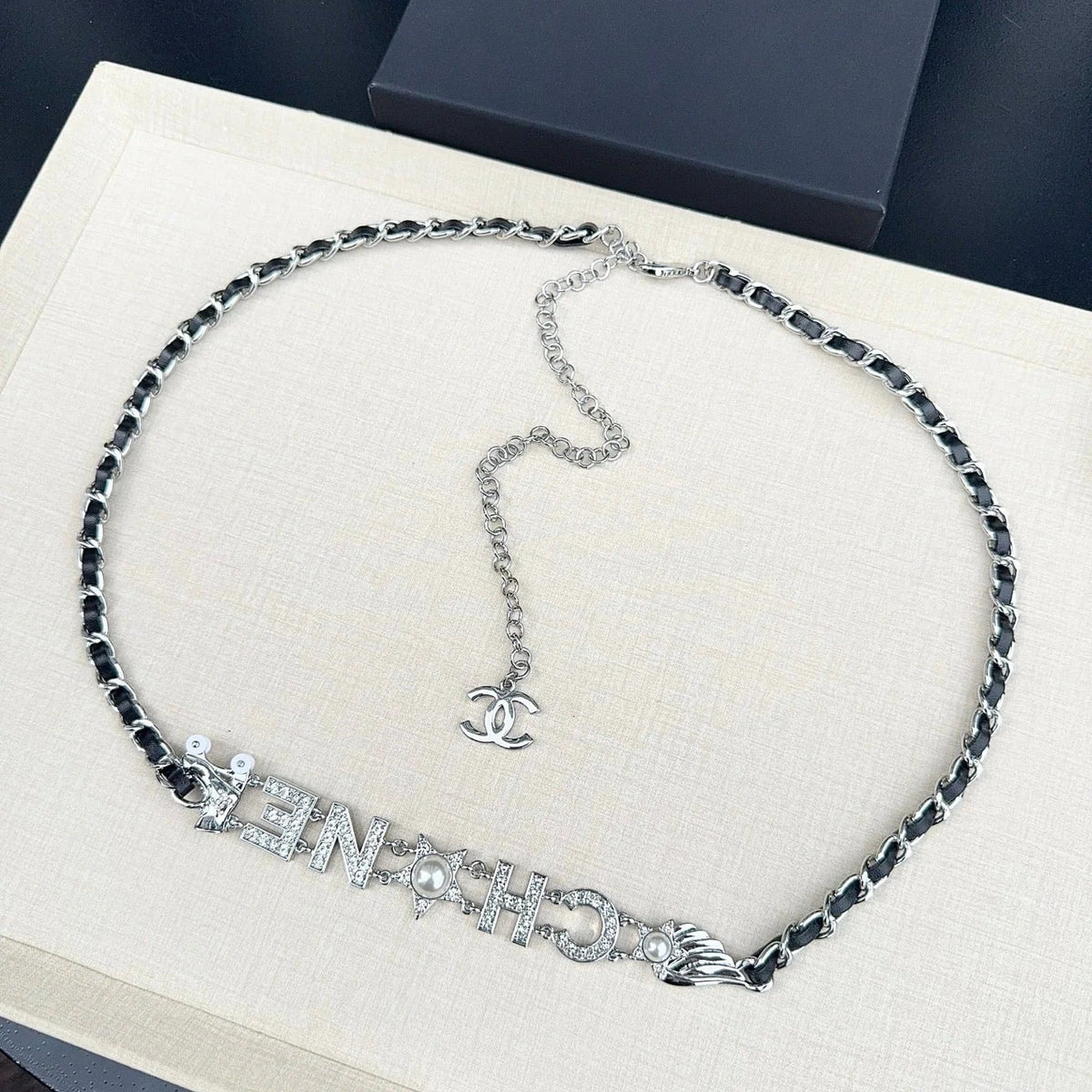 Chanel 2026 Crystal CC Logo Chain Belt 212349